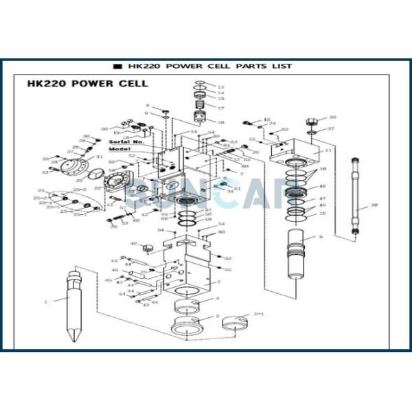 Buy DA691520 Hammer Seal Repair Kit Fits HK220 BHI Hydraulic Breaker at wholesale prices