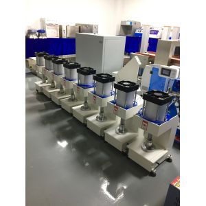 Dumbbell Specimen Rubber Testing Machine , 1T / 5T Pneumatic Specimen Cutting