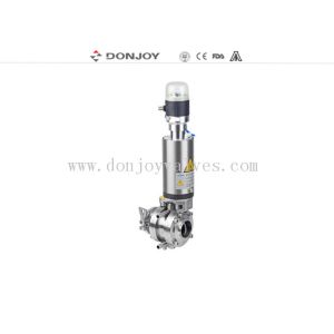 3A CE Pneumatic Double Seat 4" PN16 Butterfly Valves