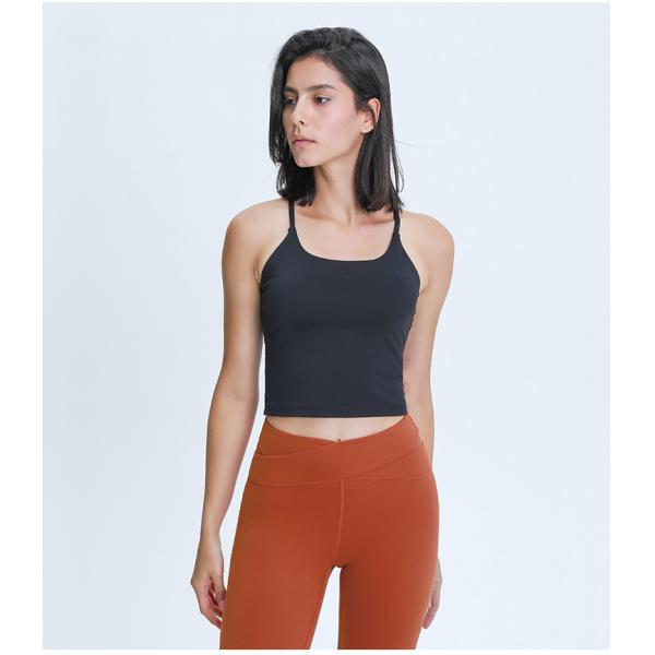 220gsm Women Sexy Sports Bras Y Back Yoga Padded Tank Top Slim Fit Shock Proof