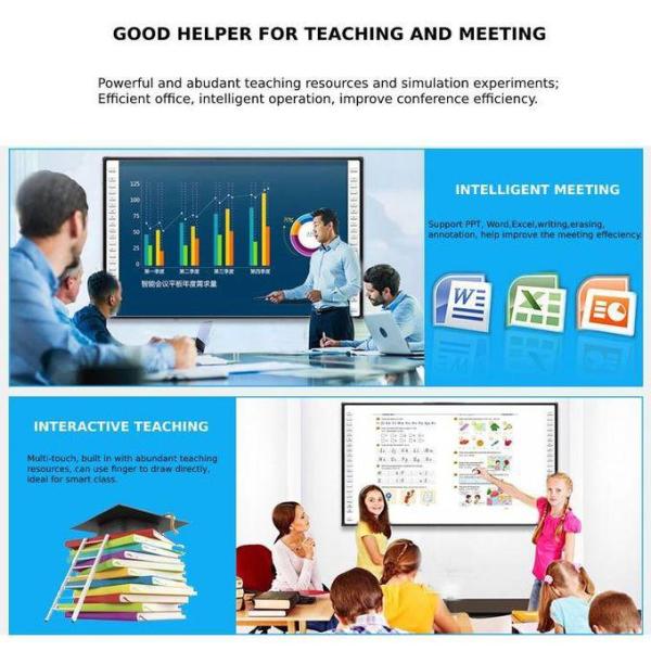 83 Inch Infrared Interactive Whiteboard 32768*32768 Suitable For Classroom 2