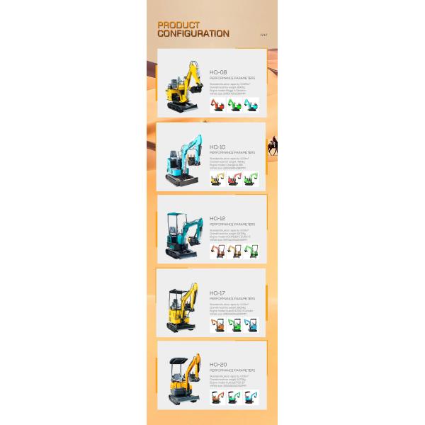 Escavatore Mini Small Micro Home Crawler Bagger Digger Excavators Machine 2 T 0.8 1.2 1.5 2 Ton 1 Ton Mini Excavator