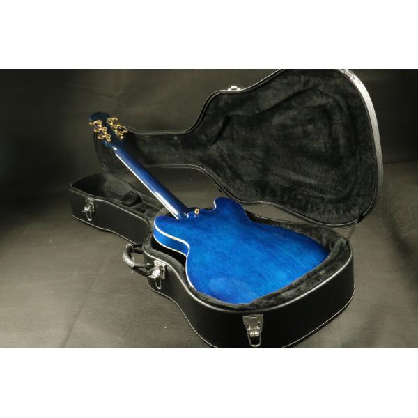 High Quality blue quilted maple top fretboard binding 6string hollow body 335 345 325 hollow guitar Guitar