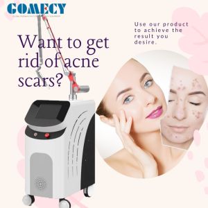 532nm 755nm 1064nm Vertical Q Switch Picosecond Laser for Acne Removal