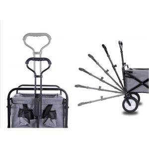 260KGS Weight Capacity Portable Mini Camping Wagon Cart Collapsible Steel Iron