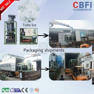 30 Mm To 50 Mm Tube Ice Machine , Commercial Grade Ice Machine Freeze Drinks