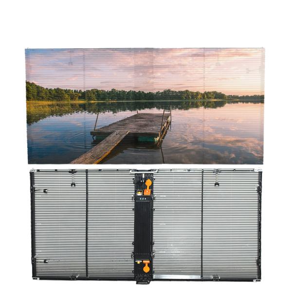 P3.91 Flexible LED Illuminated Glass Panels Curtain 1000x500mm