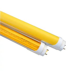 Flexible Yellow Cover Light T8 LED Tube No UV/IR/Blue Light, Long Lifespan, 5