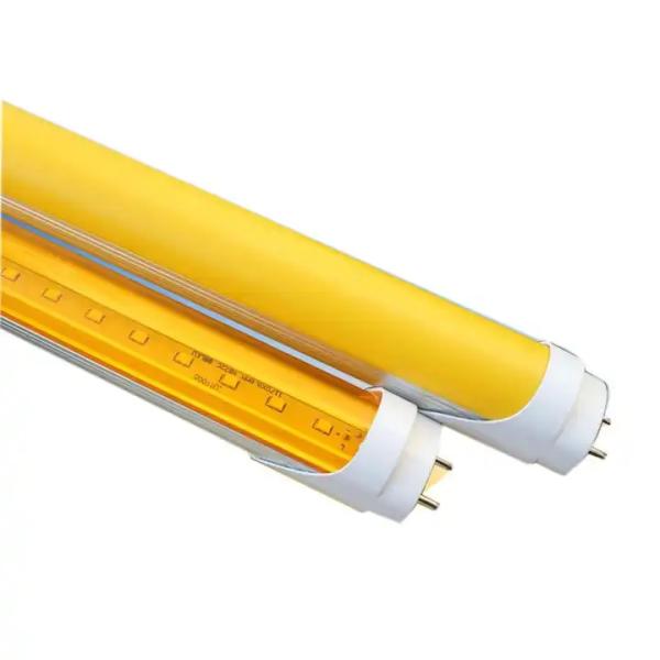 Flexible Yellow Cover Light T8 LED Tube No UV/IR/Blue Light, Long Lifespan, 5