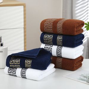 Luxury Hotel Embroidery Custom Thick Super Soft Bathroom Bath 100% Cotton Towel Sets