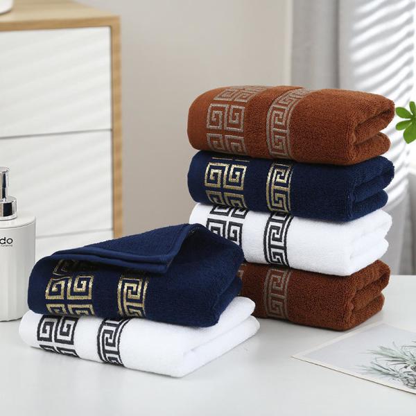 Buy Luxury Hotel Embroidery Custom Thick Super Soft Bathroom Bath 100% Cotton Towel Sets at wholesale prices