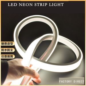Waterproof IP54 Silicon LED Neon Strip Light With Color Rendering Index 3000K