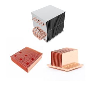 Customized Skived Fin Heat Sink Heat Transfer Copper Screw Mount