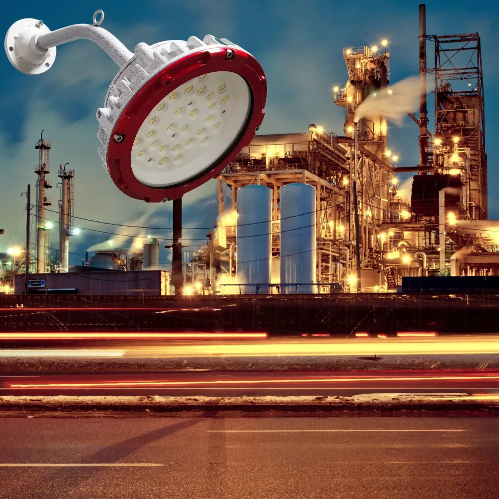 Ex LED Explosion Proof Light Atex Certified 60W Zone 1 Zone 2 LNG Gas Station Oil Industry Light Ocean Platform Light