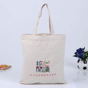 Quality High quality custom logo printed cotton calico grocery bag for sale