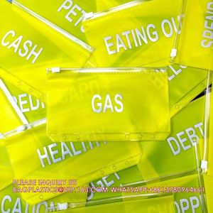 Budget Organizer Cash With Zipper Envelopes, purse Money Saving Challenge Binder