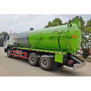 HOWO 6x4 Driver 10000L Sewage Suction Truck with Vacuum Pump for Sucking Waste