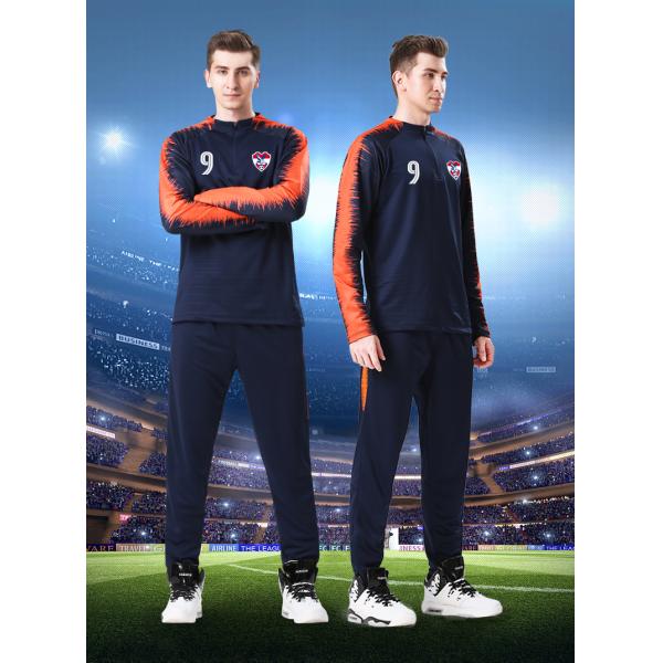 Adult football suit men autumn winter long sleeve running basketball sports coat soccer training suit custom jersey team uniform