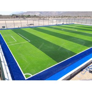 Durable and Weather-Resistant Synthetic Soccer Pitch Featuring UV Protection for