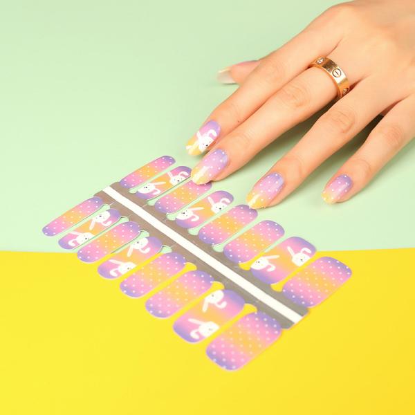 New design Fashionable Glitter Nail Art Salon Nail Polish Stickers Nail Art Set 16-20 pieces