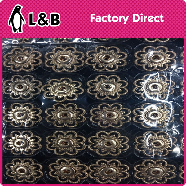 2020 High quality new design fancy metal alloy press sewing snap buttons
