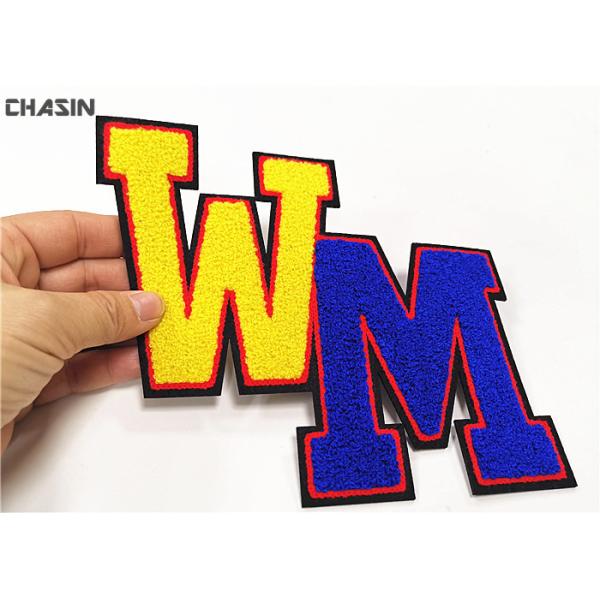 Buy Chenille Alphabet Sewn Patches  ,  Custom Chenille Patches No Minimum at wholesale prices