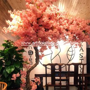 Quality Fiberglass , Wood Material Artificial Blossom Tree For Office Buildings for sale