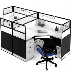Eco - Friendly Aluminum Cubicle Modular Office Workstation / Office Furniture