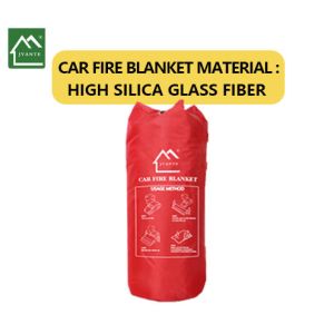 Vehicles High Silica Glass Fiber Fire Extinguisher Blanket Customizable
