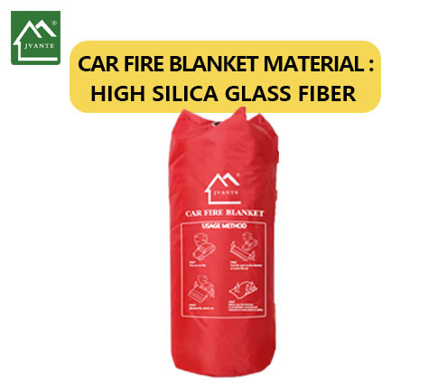 Vehicles High Silica Glass Fiber Fire Extinguisher Blanket Customizable