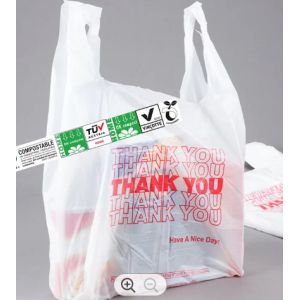 Durable Biodegradable Shopping Bags Lightweight 5LB capacity