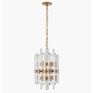 ARN 5128 Bonnington Tall Chandelier Crystal / Alabaster Shade Bonnington Large