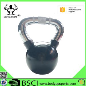 Professional Kettlebell Competition Weight , Rubber Coated Kettlebells With