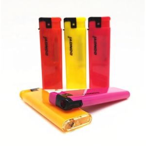 Dy-F015 Model Custom Design Printed Logo Lighters Disposable Windproof Jet Flame