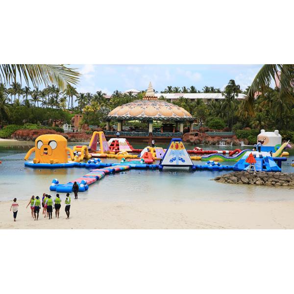 Outdoor Adult Aflex Inflatable Water Park With Air Pump / Repair Material