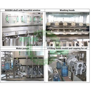 900BPH Automatic Cap Loader 5 Gallon Water Bottling Machine