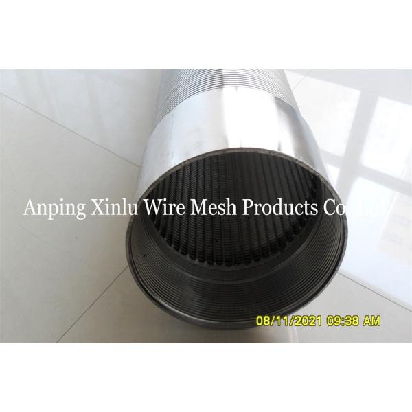 1.0mm Slot Vee Wrapped Water Deep Well Screen Pipe With Male Female Threaded