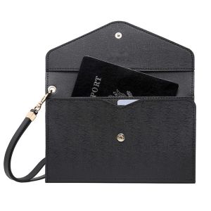China Women PU Leather Travel Ticket Wallet , Personalized Passport Ticket Wallet on sale