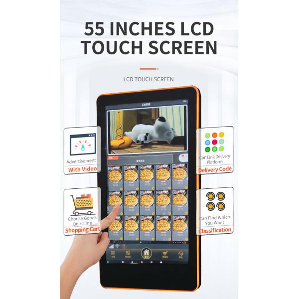 Buy Vending Machine With 200 Box Capacity & 21.5 Inch Touch Screen  For Cola Potato Chips Snacks And Drinks at wholesale prices