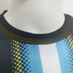 Permeable Durable Soccer Team Jersey 100% Polyester Fabric Jersey