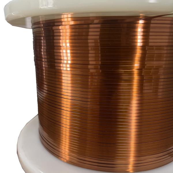 UL Certificated Flat / Rectangular Enameled Winding Wire For Moving Coils