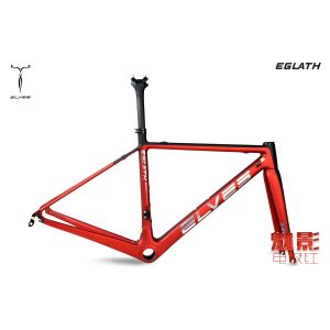 NEW FULL Fiber CARBON 700C ROAD bike AERO FRAME fork 700C*47CM S-T