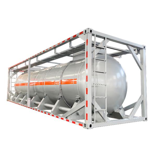 Buy 30FT Chemical Transportation Tank Container 9125mm*2438mm*2591mm Dimensions at wholesale prices