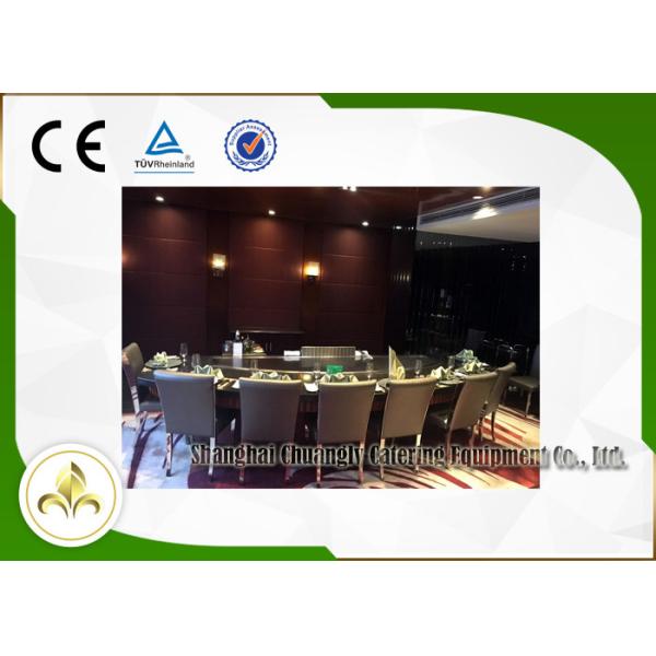 LPG / Pipeline Natural Gas Teppanyaki Grill Cooktop Basic Configuration 12 Seat Arch Shape
