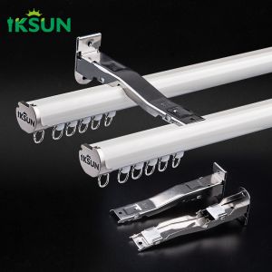 6063 Aluminum Curtain Poles Classic Silver Living Room Curtain Track