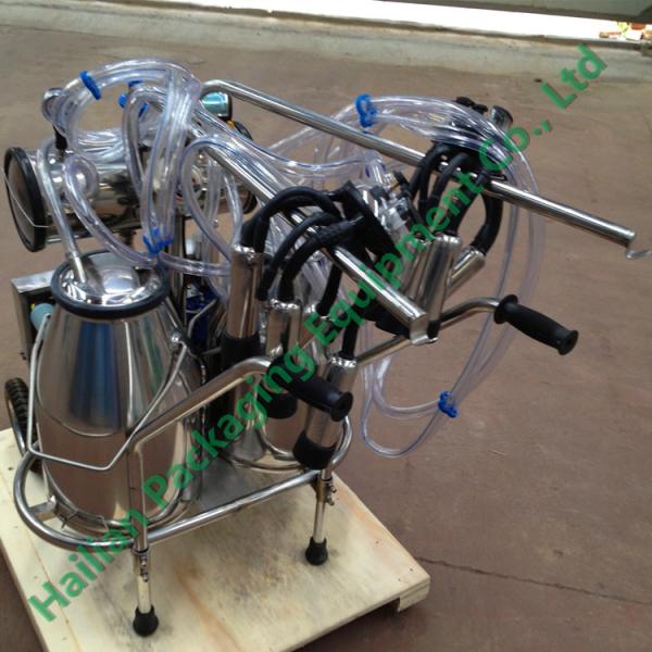 Stainless Steel Cow Milk Sucking Machine 25Litre Double Milk Cans