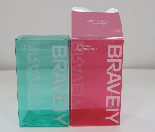 Buy 0.2mm Folding Clear PVC Packaging Box Glossy Varnishing at wholesale prices