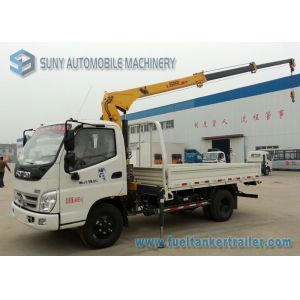 FOTON Diesel 2 Ton 4x2 Flatbed Truck With Crane 4J287C Engine