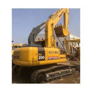 Crawler Chain Moving Type 20t Used Komatsu PC200-7 Excavator with Cummins Engine