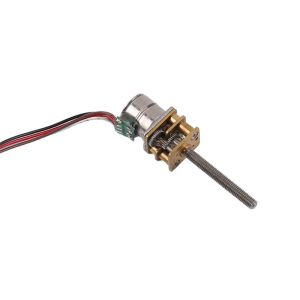 Medical Equipment Micro Stepper Motor 10mm 2 Phase 4 Wire With Lead Screw